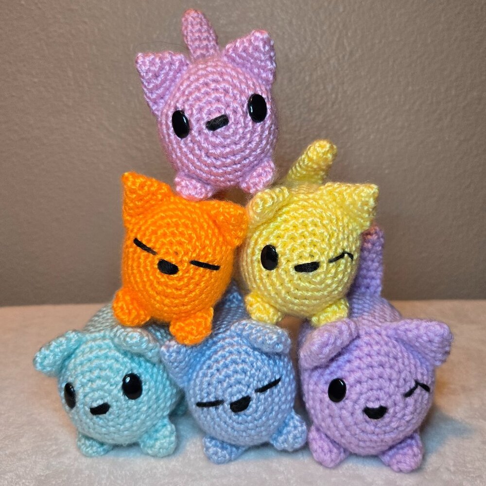 Crochet Cat Stack-A-Pal
